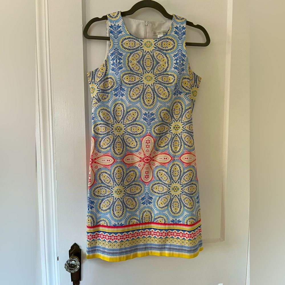 London Times Cotton Sheath Dress Size 4
